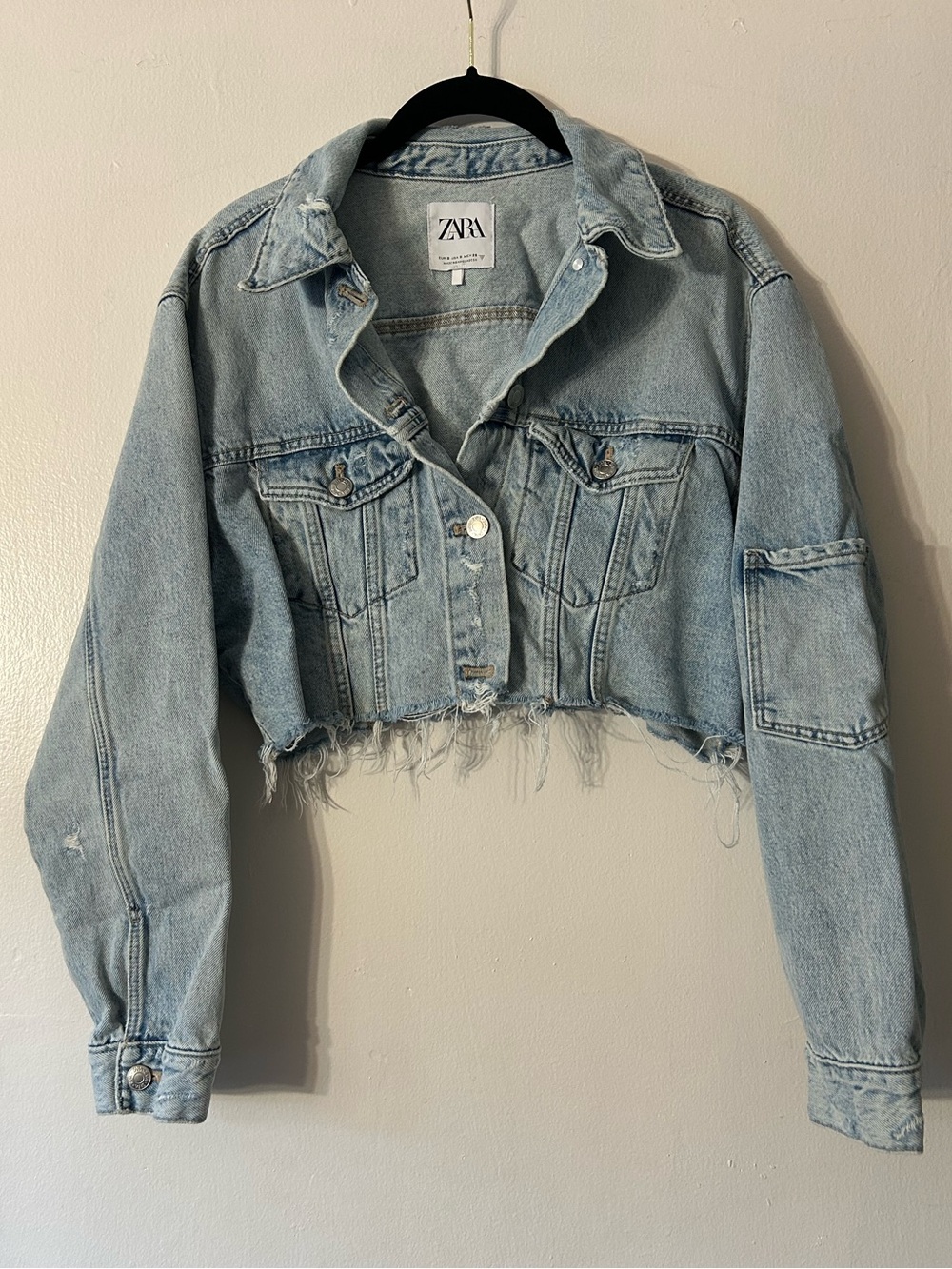 Cropped Jean Jacket Zara